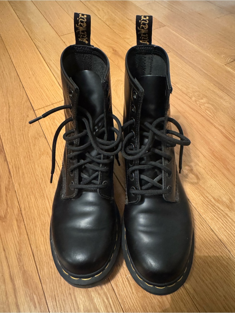 Dr. Martens Women's Black 8-Eye Lace-Up Combat Boots